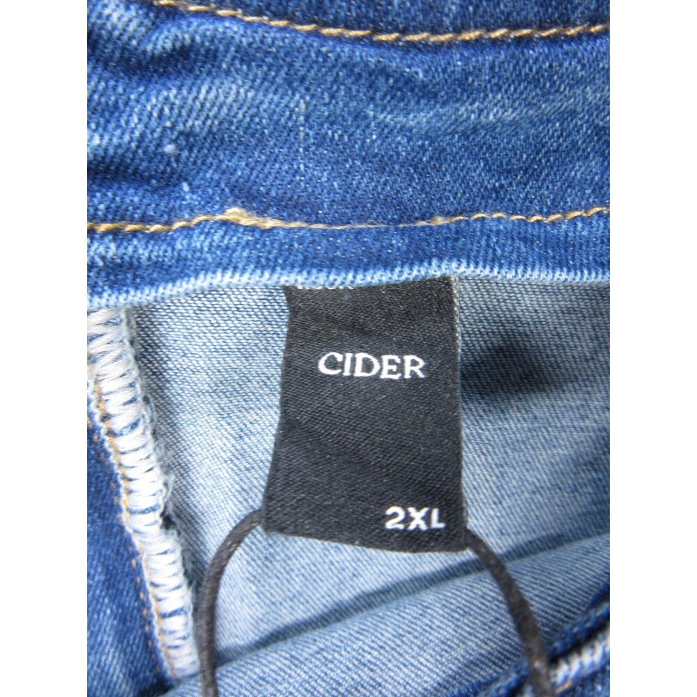Cider Mini Dress Womens Size. 2XL Blue Denim Sleeveless w/ Back Zipper - Picture 9 of 12